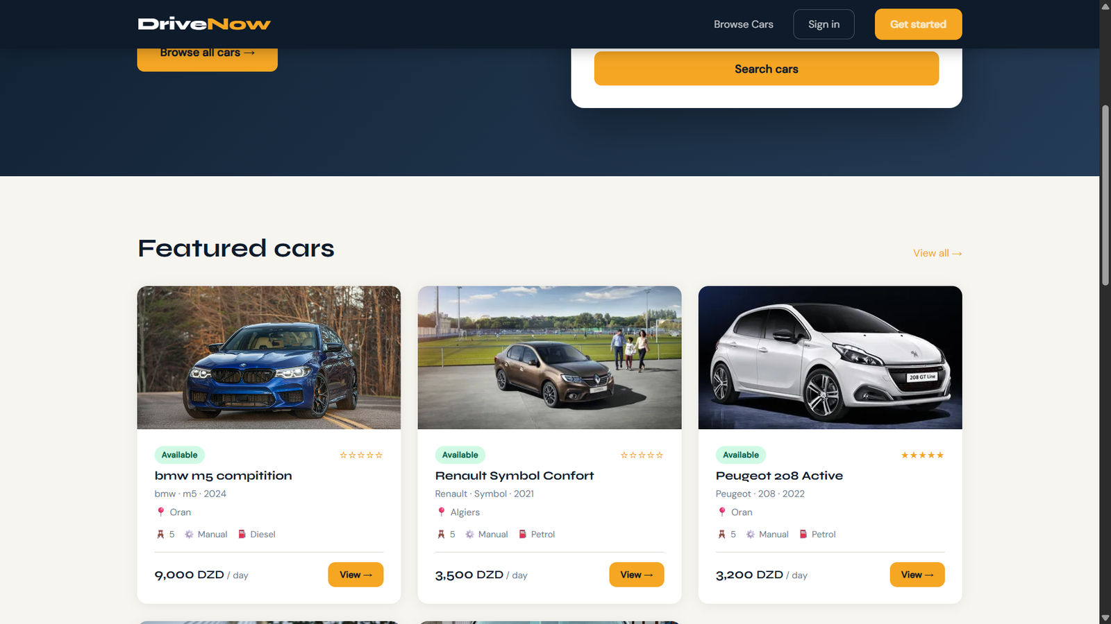 Drive now screenshot