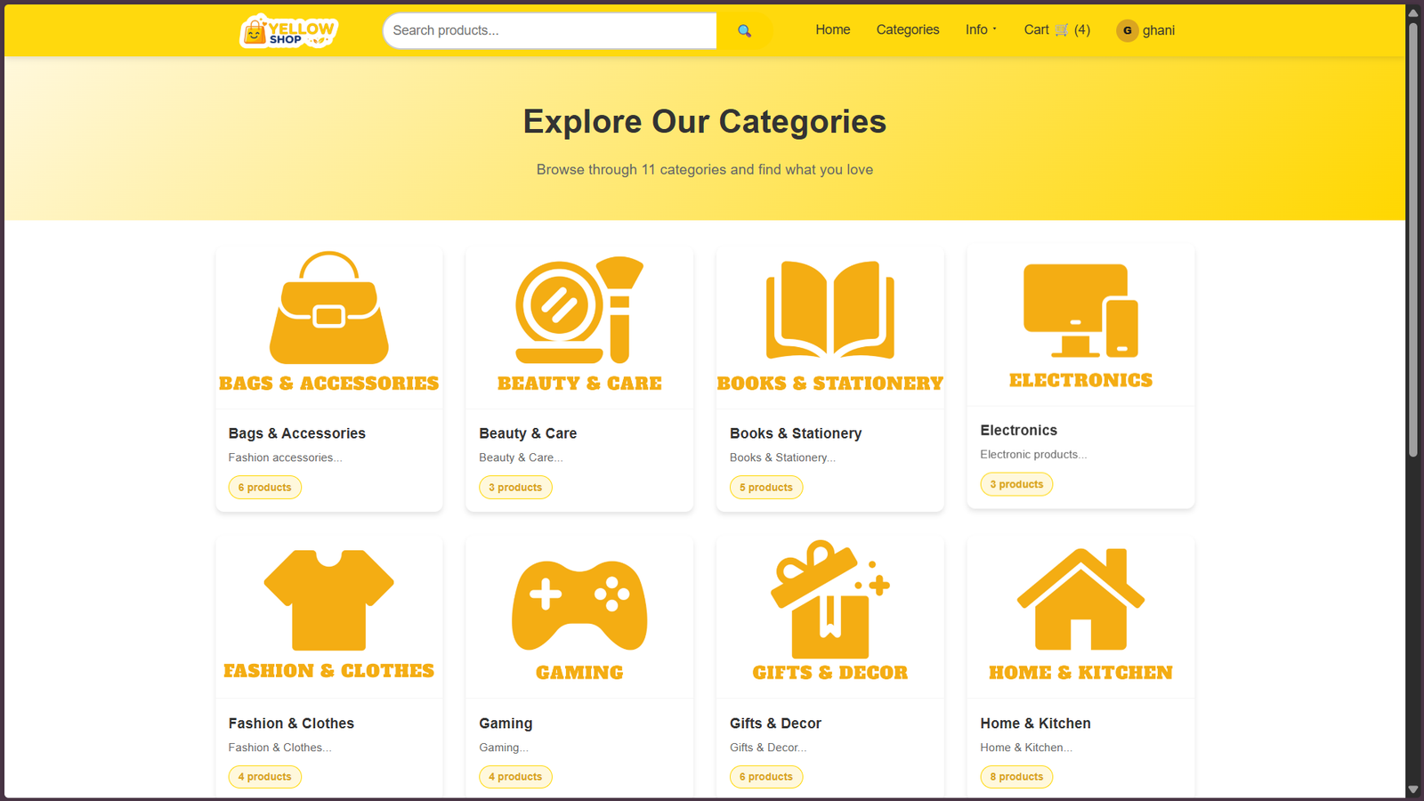 YELLOW SHOP screenshot